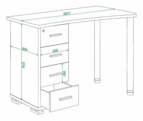 Стол письменный Домино нельсон СКМ-50 в Березниках - berezniki.mebel24.online | фото 5