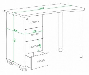 Стол письменный Домино СКМ-50 в Березниках - berezniki.mebel24.online | фото 6