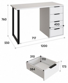 Стол письменный Эконом Стандарт С-400 в Березниках - berezniki.mebel24.online | фото 7