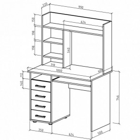 Стол письменный Остин в Березниках - berezniki.mebel24.online | фото 3