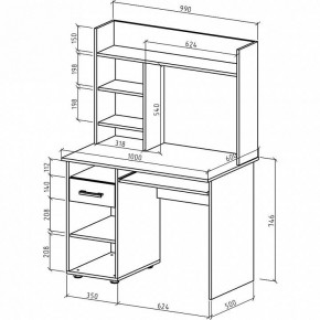 Стол письменный Остин в Березниках - berezniki.mebel24.online | фото 3