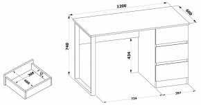 Стол письменный СПм-205 в Березниках - berezniki.mebel24.online | фото 4