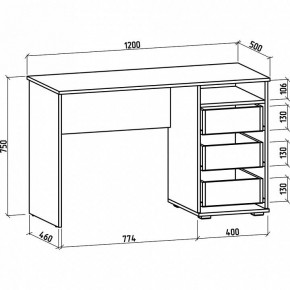 Стол письменный Тунис-3 в Березниках - berezniki.mebel24.online | фото 2