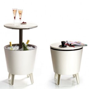 Столик-холодильник COOL BAR крем-шоколад в Березниках - berezniki.mebel24.online | фото 1
