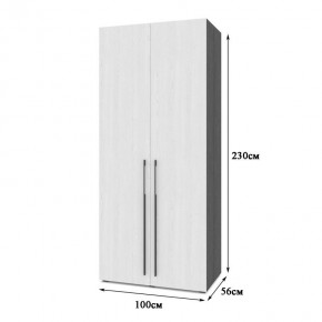 СТОУН С22 Шкаф 2-х створчатый с ящиками (анкор темный/анкор светлый) в Березниках - berezniki.mebel24.online | фото 2