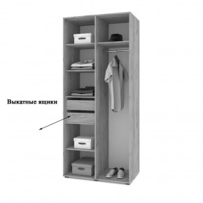 СТОУН С22 Шкаф 2-х створчатый с ящиками (анкор темный/анкор светлый) в Березниках - berezniki.mebel24.online | фото 3