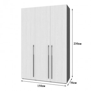 СТОУН С31 Шкаф 3-х створчатый с ящиками (дуб золотой/графит) в Березниках - berezniki.mebel24.online | фото 2