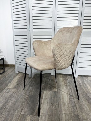 Стул AMARETTO VBP206 античный светло-бежевый, велюр без пальчикового эффекта /черный каркас, М-City в Березниках - berezniki.mebel24.online | фото 7