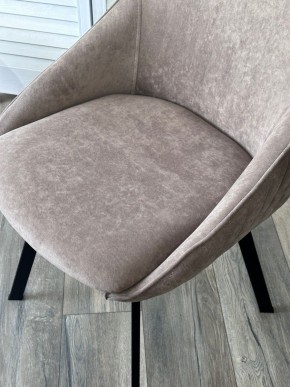 Стул CASA, 360 град. поворот. B5 Капучино, велюр / черный каркас,М-City в Березниках - berezniki.mebel24.online | фото 3