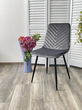Стул DUKE BLUVEL-14 GREY, велюр / черный каркас М-City в Березниках - berezniki.mebel24.online | фото 4