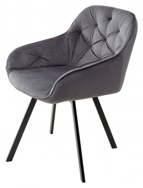 Стул GALE 360 град. поворот. BLUVEL-14 GREY, велюр/ черный каркас, М-City в Березниках - berezniki.mebel24.online | фото 5