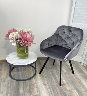 Стул GALE 360 град. поворот. BLUVEL-14 GREY, велюр/ черный каркас, М-City в Березниках - berezniki.mebel24.online | фото 8