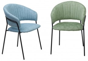 Стул ГЕММА, цвет RAIN 7 breeze, велюр / черный каркас М-City в Березниках - berezniki.mebel24.online | фото 6