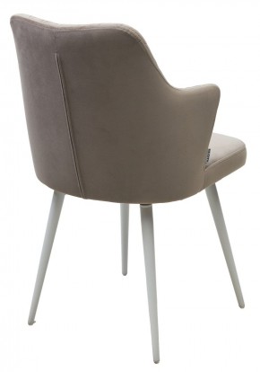 Стул HERMAN 360 град. ЛАТТЕ #25, велюр / белый каркас М-City в Березниках - berezniki.mebel24.online | фото 5