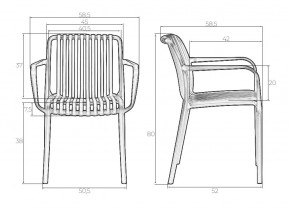 Стул обеденный DOBRIN WALTER ARM, черный (B-03) в Березниках - berezniki.mebel24.online | фото 7