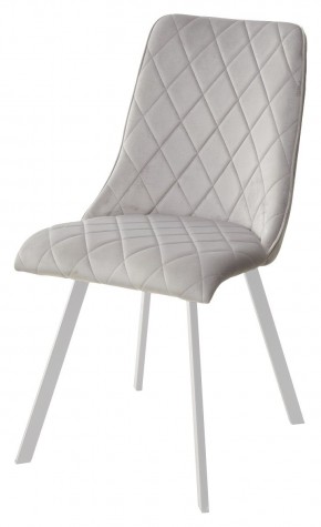 Стул TYCOON BLUVEL-03 LIGHT GREY / белый каркас М-City в Березниках - berezniki.mebel24.online | фото 1