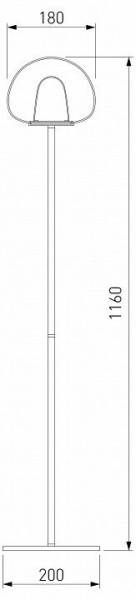 Торшер Eurosvet Twice 90327/1 черный в Березниках - berezniki.mebel24.online | фото