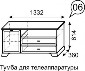 Тумба для телеаппаратуры Венеция 6 бодега в Березниках - berezniki.mebel24.online | фото 3