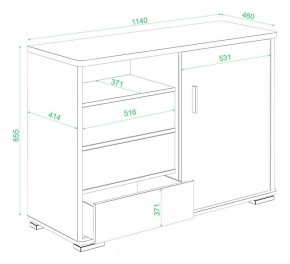 Тумба комбинированная Домино нельсон ТБ-45 НБЕ в Березниках - berezniki.mebel24.online | фото 3