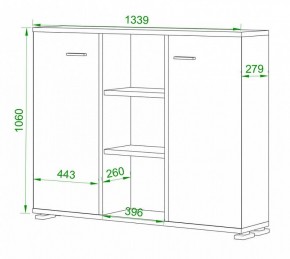 Тумба комбинированная Домино ПУ-60-3 в Березниках - berezniki.mebel24.online | фото 2