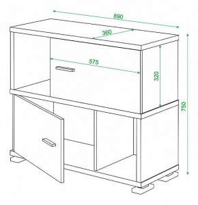 Тумба комбинированная Домино СБ-30/2 в Березниках - berezniki.mebel24.online | фото 3