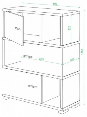 Тумба комбинированная Домино СБ-30/3 в Березниках - berezniki.mebel24.online | фото 3