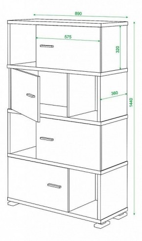 Тумба комбинированная Домино СБ-30/4 в Березниках - berezniki.mebel24.online | фото 3