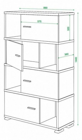 Тумба комбинированная Домино СБ-30/4 в Березниках - berezniki.mebel24.online | фото 3