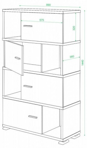 Тумба комбинированная СБ-30/4 в Березниках - berezniki.mebel24.online | фото 2