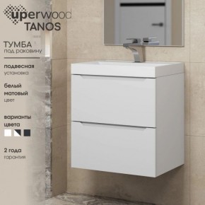 Тумба под раковину Uperwood Tanos 80 см, подвесная, белая матовая в Березниках - berezniki.mebel24.online | фото 5