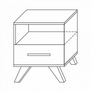 Тумба прикроватная Вега Скандинавия в Березниках - berezniki.mebel24.online | фото 1