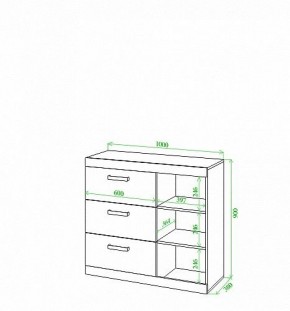 Тумба Toivo Км106 в Березниках - berezniki.mebel24.online | фото 2