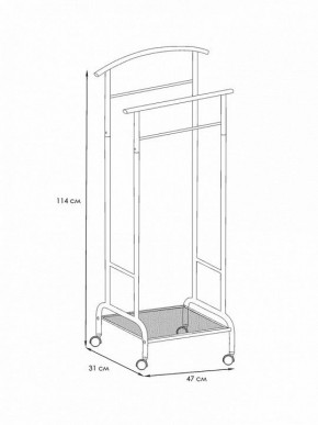 Вешалка для костюма Римини 2М в Березниках - berezniki.mebel24.online | фото 4