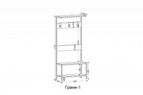 Вешалка с тумбой Гранж-1 в Березниках - berezniki.mebel24.online | фото 5