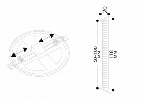 Встраиваемый светильник Arte Lamp Mesura A7972PL-1WH в Березниках - berezniki.mebel24.online | фото 5